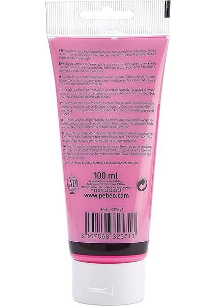832*371 Akrilik Boya, 100 Ml, Fluorescent Pink fiyatları