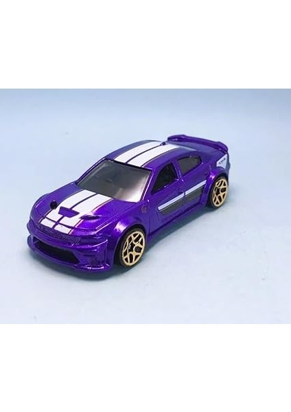 Wheels - '20 Dodge Charger Hellcat - O Zaman ve Şimdi 7/10 - HKJ45 - Kısa Kart - Mor Metalik - Srt - Mattel 2023 fiyatları