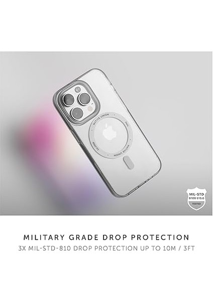 Union (Re Clear Kılıf - Şeffaf Sararma Önleyici Kılıf - Magsafe Dahili Mıknatıslarla Uyumlu - Geri Dönüştürülmüş Malzemeler - iPhone 15 Pro Max Için Askeri Sınıf Düşme Koruması ile Ultra fırsatları