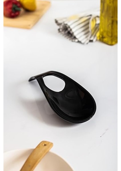 Akrilik Siyah Tezgah Üstü Kirli Kaşıklık &amp; Kepçe Altlığı modelleri