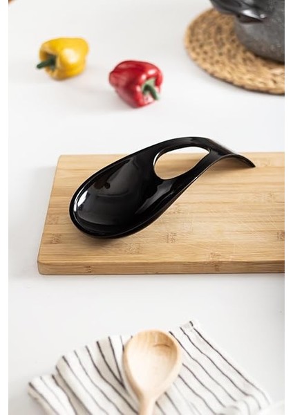 Akrilik Siyah Tezgah Üstü Kirli Kaşıklık &amp; Kepçe Altlığı indirimleri