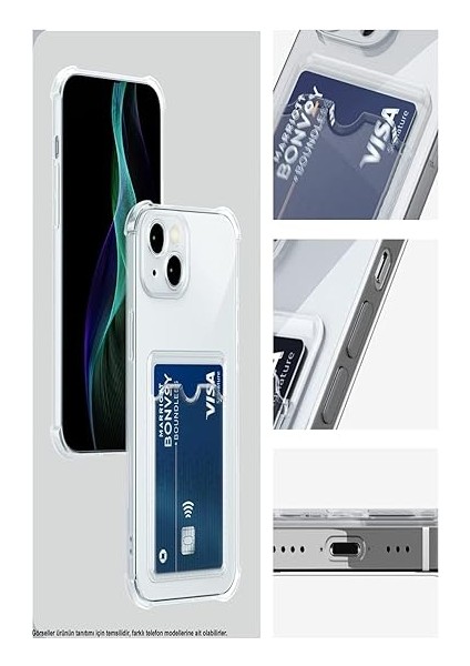 Iletişim Samsung Galaxy A54 Kapak Kamera Korumalı Kartlıklı Darbe Emici Özellikli Şeffaf Silikon Kılıf indirimleri