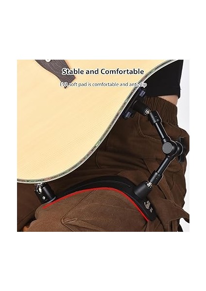 Gitar Desteği Dinlenme Bacak Braketi Vantuz Dağı Alüminyum Profesyonel Gitar Bacak Standı Müzik Aletleri Aksesuarları Klasik Akustik Gitar Için Hafif Katlanabilir Bacak Destek Braketi indirimleri