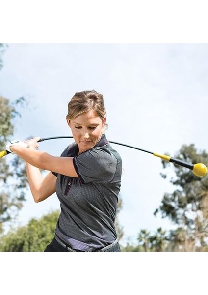 Golftrainingsprodukt Golf Altın Flex – Güç ve Zamanlama Trainer, Siyah-Sarı, 48' indirimleri