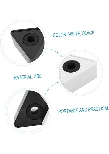 4ADET Lü Taşınabilir Abs Üçgen Şekilli Mikrofon Logo Bayrağı Istasyonu Profesyonel ve Dayanıklı Tasarım Röportaj Mikrofonları Için Uygun Esnek Kullanım fırsatları