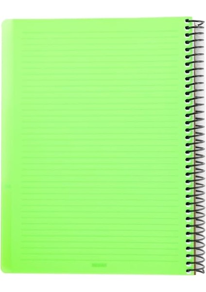 Capricorn Neon Serisi, A4, 7 Konulu (5 Kareli, 2 Çizgili) 210 Yaprak Pp Kapaklı Spiralli Defter, Yeşil fiyatları