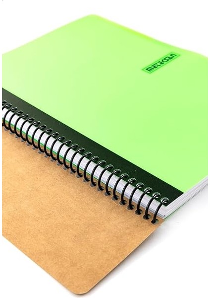 Capricorn Neon Serisi, A4, 7 Konulu (5 Kareli, 2 Çizgili) 210 Yaprak Pp Kapaklı Spiralli Defter, Yeşil modelleri
