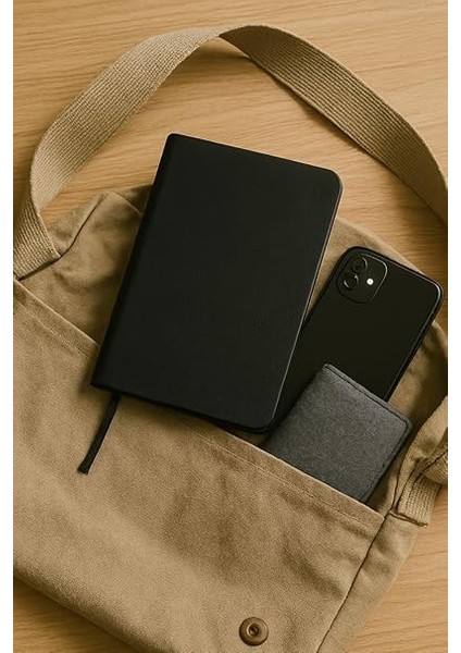 Tanıtım Defter, Çizgisiz Not Defteri, Siyah Termo Deri Kapaklı Çizgisiz Not Defter, 128 Yaprak A5 Planlama Not Defteri, Ofis ve Kırtasiye, Plan, Notebook (14CM x 21 Cm) fiyatları