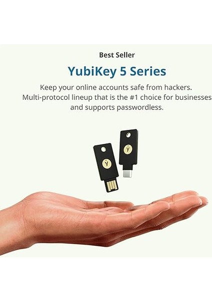 Yubikey 5c Nfc Iki Faktör Orijinallik USB ve Nfc Güvenlik Anahtarı modelleri