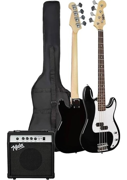 CBG-460BK 46 Inç 4/4 Yetişkin Amfili Bas Gitar Seti White Black fiyatları