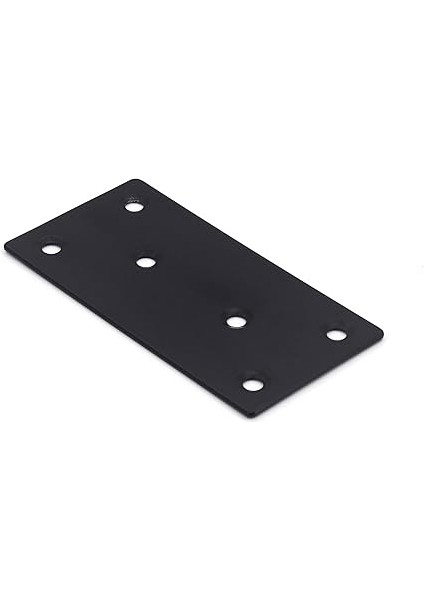 Düz Bağlantı Bağlantı Plakaları, 6'lı Paket (100 x 50 x 2 Mm), Metal Kereste Sabitleme Onarım Konektörü Plaka Panosu Pencere Mobilya Braketleri fırsatları