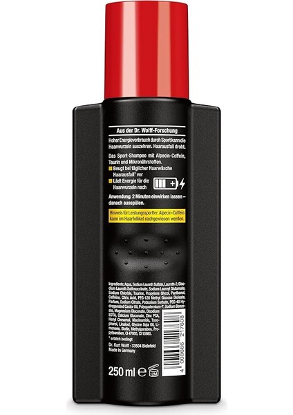 Spor Kafein Şampuan Ctx, 1 x 250ML - Sportif Yük, Saç Kökleri Için Enerji fiyatları