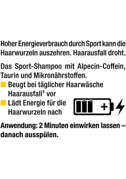 Spor Kafein Şampuan Ctx, 1 x 250ML - Sportif Yük, Saç Kökleri Için Enerji modelleri