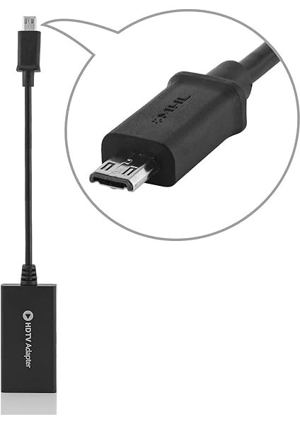 Mhl 11-Pin Mikro USB - HDMI Kablo Adaptörü Android Için 1080P Video Ses Çıkışı Desteği Samsung Galaxy S3 S4 S5, Not 2 3 4, Galaxy Tab 3, Tab S, Tab Pro ve Daha Fazlası. fiyatları
