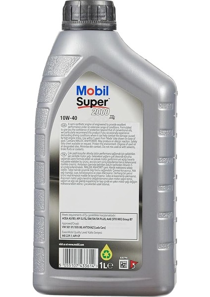 Super 2000 X1 10W40 Motor Yağı, 1 L modelleri