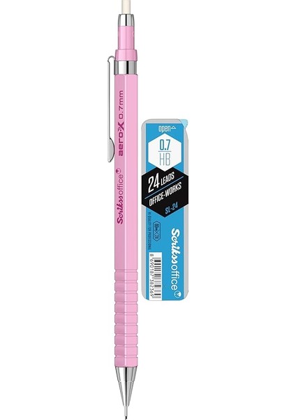 Offıce Aero-X Versatil 0.7 mm Pembe &amp; Sl-24 Min Hb 2'li Blister fırsatları