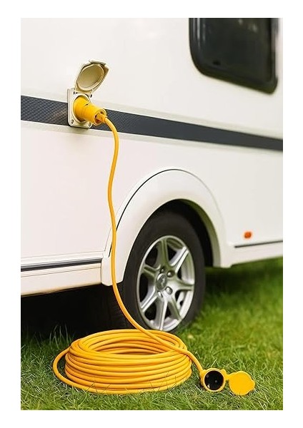 Seyyar Uzatma Kablosu, Erkek ve Dişi Fiş Kaplinli, Kapaklı Prizli, 3x2.5 Mm, Kalın Kablo, Bahçe, Şantiye, Atölye ve Dış Mekan Kullanımına Uygun, Güvenli Güç Bağlantı Kablosu (10 Metre) indirimleri