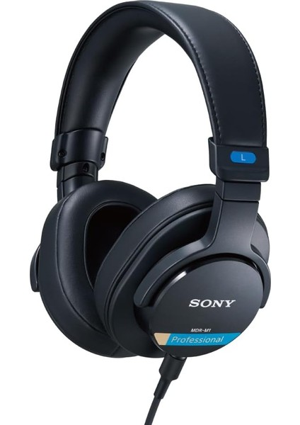 Mdr-M1 Studio Kapalı Arka Kulaklık - Kablolu, Ultra Geniş Bant Oynatma (5Hz-80kHz), Stüdyo Kaydı ve Karıştırma Için Ideal, Hafif Tasarım (216G), 2 Çıkarılabilir Kablo Içerir, Siyah