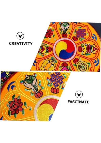 Tibet Tarzı Buddha Kasesi Yastığı Nakışlı Mat Hafif ve Taşınabilir Budizm Temalı Için Uygun Rahat ve Pratik Kullanım fiyatları