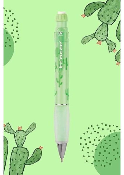 Deep Mekanik Kurşun Klm 07 Mm, Elma Yeşili, Kaktus Deseni fiyatları