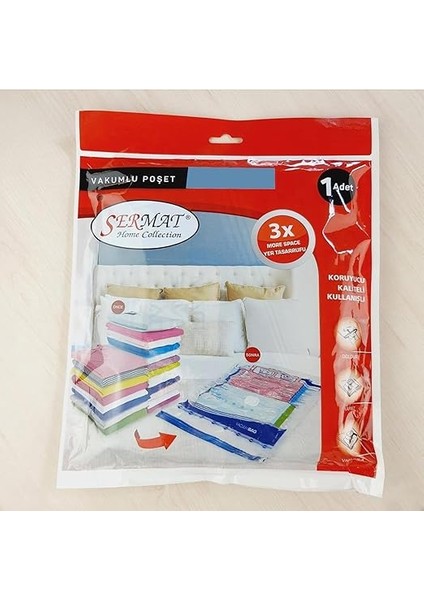 Vakumlu Hurç Poşet Saklama Torbası (Large 50X70) - Plastik, Karışık, Fermuarlı, Su Geçirmez, Elastik ve Dayanıklı, Vakumla Kapatılabilir, Boyut Ayarlanabilir fırsatları