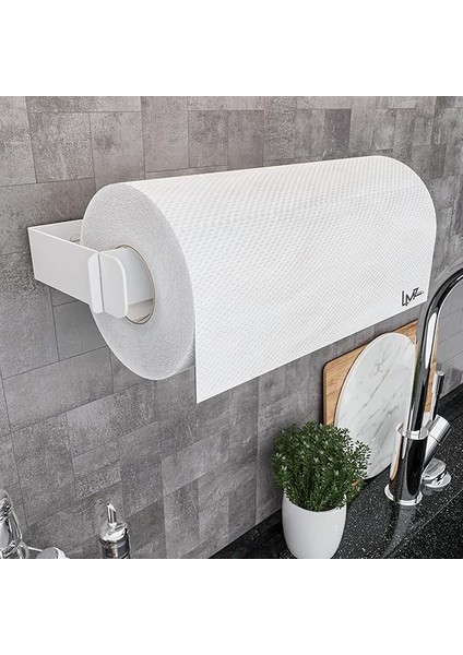Pratik Çek Çıkar Kağıt Havlu Askısı, Mutfak Rafı Duvara Monte, Havluluk, Peçete Saklama Rafı, Rulo Tutucu (Metal, Beyaz) modelleri