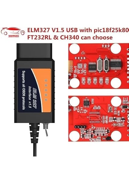 Bağlantılı CH340 Driver Obd2 Elm Modifiye Edilmiş Kısa Devreli Forscan Foccus Elmconfig DDT4ALL Uyumlu modelleri