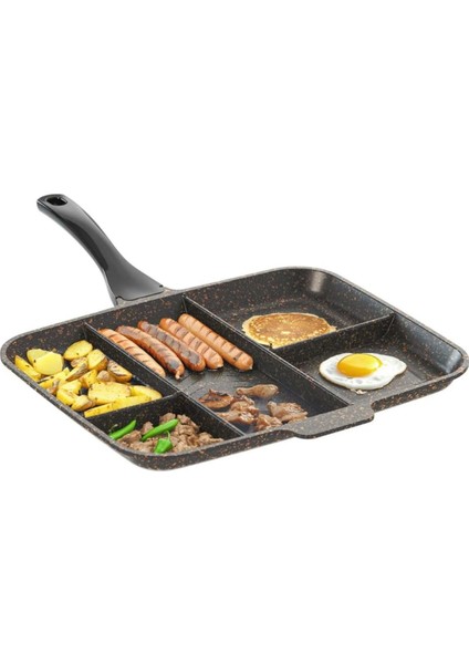 5 Gözlü Granit Tava