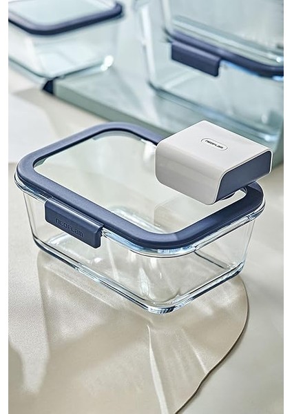 Fika Glace Vakumlu Cam Saklama Kabı Seti Mavi 5 Parça D-NEOBGLS05 fiyatları