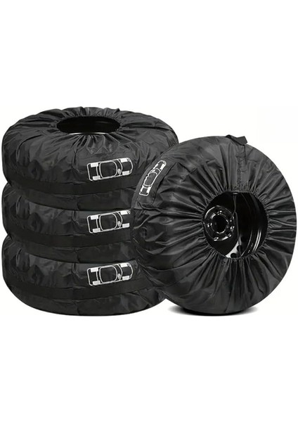 Oto Lastik Saklama Çantası 13 – 18 Inç Stepne Kılıfı Yaz Kış Lastiği Taşıma Çantası