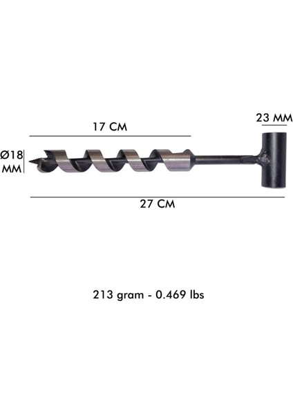 Ayısı® Nordic™ Delme Çapı 18 mm - Bushcraft Isveç El Burgusu Boyunduruk Isveç Ocağı Outdoor Kamp Ekipmanı fırsatları