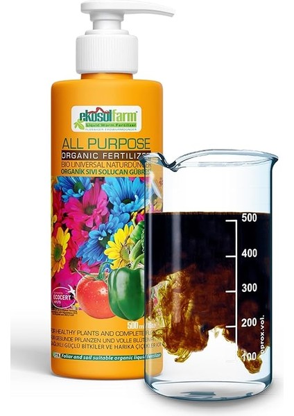 Ekosolgarden Sıvı Solucan Gübresi 500 ml Organik Sıvı Gübre fiyatları