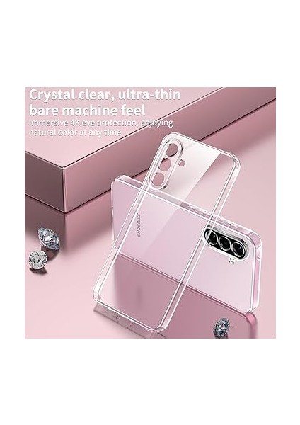 Samsung Galaxy A56 Için Şeffaf Telefon Kılıfı Kamera Yükseltili Esnek ve Hafif Tasarımlı Galaxy A56 Kılıfı Darbelere ve Çizilmeye Karşı Dayanıklı Telefonu Tam Kaplayan Koruyucu A56 Kılıf modelleri