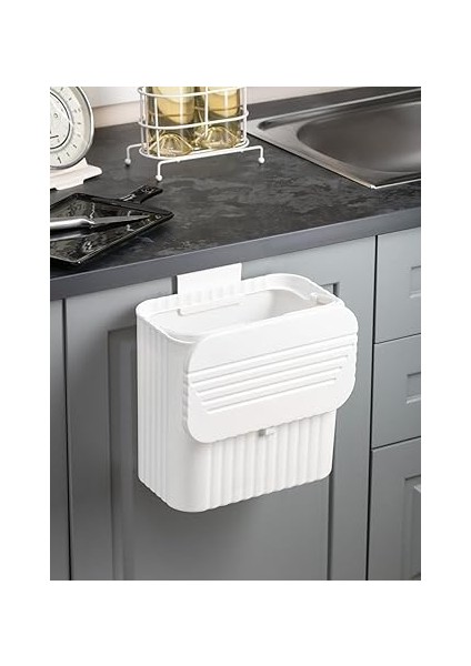Mutfak Tezgah Üstü ve Dolap Askılı Çöp Kovası 15 Lt Beyaz (NKS158-2) fiyatları