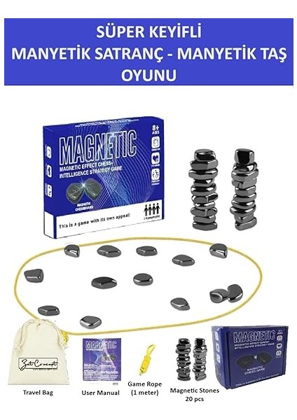 Keyifli Manyetik Taş Oyunu - Mıknatıslı Satranç Oyunu, Mıknatıslı Taş Oyunu, Eğitici Masa Oyunu, Konsantrasyon ve Mantıksal Düşünme Geliştirici, Ebeveyn-Çocuk Iletişimi, Gençler Için Parti Oyunu fiyatları
