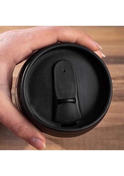 05554 Paslanmaz Çelik Kupa Sızdırmaz Çelik Termos Araç Termosu El Termosu Yalıtımlı Bardak 350ML -Gümüş fırsatları