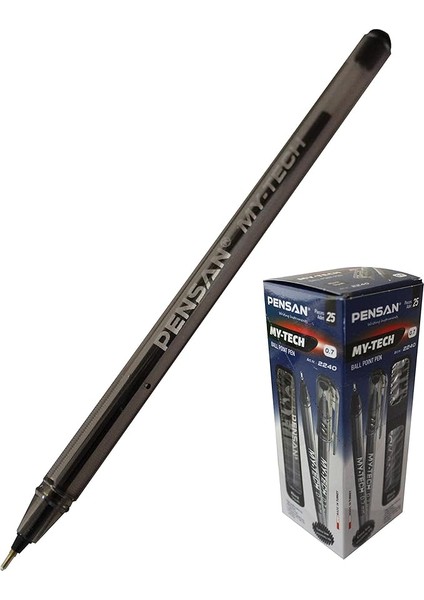 1,0 mm My-Tech Tükenmez Kalem 25LI Siyah - PE02250TKSI25
