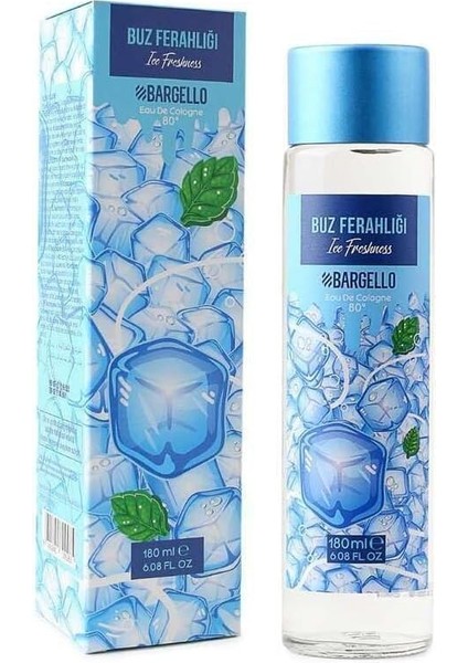 Buz Ferahlığı 180 ml Cam Dökme Kapak Kolonya Edc