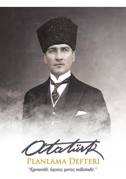 13,5X19,5CM Atatürk Planlama Defteri 128 Sayfa