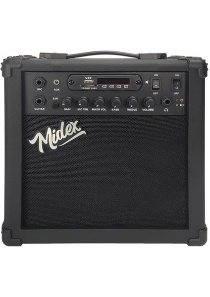 MGA-25BK Elektro Gitar Amfisi 25 Watt USB Bluetooth Şarjlı 2 Girişli fırsatları