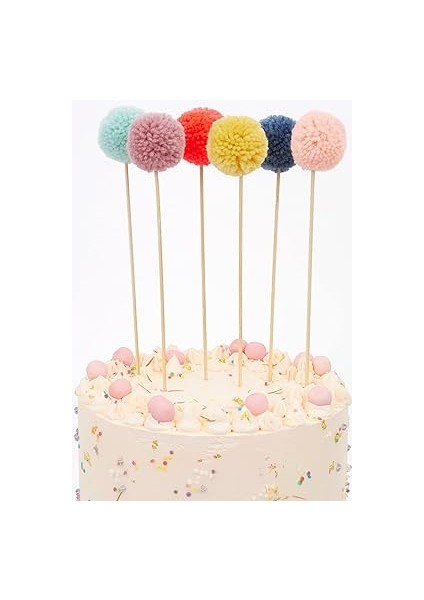 Meri 215884 Multi Pon Ponlu Pasta Süsü, Çok Renkli fiyatları