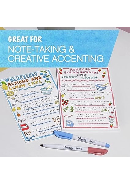 S-Note Fosforlu Işaretleme Kalemi, 12'li Blister, Karışık modelleri