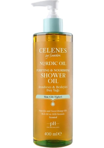Celenes Nordic Oil Duş Yağı Tüm Cilt Tipleri
