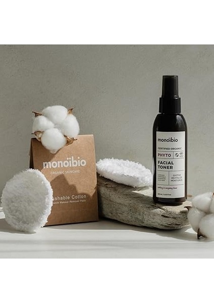 Kullanılabilir Organik Makyaj Temizleyici Pedler - El Yapımı Yıkanabilir Pamuklu Yuvarlak Toner Pedleri Yüz Temizleme Pedleri 2'li Paket Için Hediye 7 cm (S) indirimleri