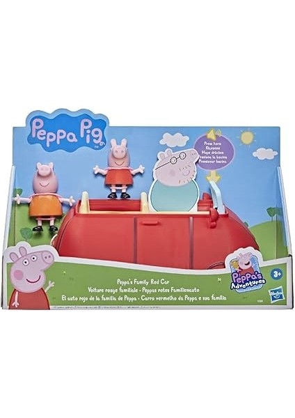 Pig Peppa'nın Maceraları Peppa'nın Ailesinin Kırmızı Arabası Okul Öncesi Oyuncağı, Konuşma ve Ses Efektleri, 3 Yaş ve Üzeri Içindir fırsatları