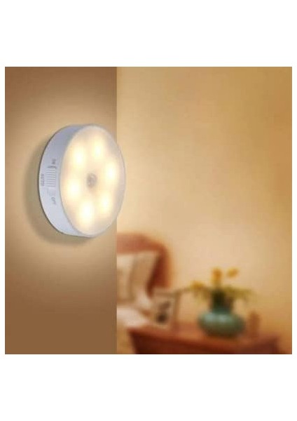 Hareket Sensörlü USB Şarjlı Spot Lamba Mıknatıslı ve Yapışkanlı Gün Işığı Renk LED fiyatları