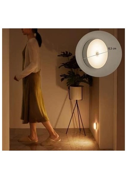 Hareket Sensörlü USB Şarjlı Spot Lamba Mıknatıslı ve Yapışkanlı Gün Işığı Renk LED indirimleri