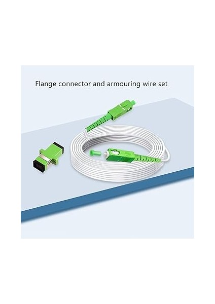 Sc - Sc Fiber Bağlantı Kablosu Optik Modem Uzatma Kablosu Seti Ftth Fttb Fttp Için Zırhlı Tek Modlu Fiber Optik Jumper (Sc 10M / 32.8ft) indirimleri