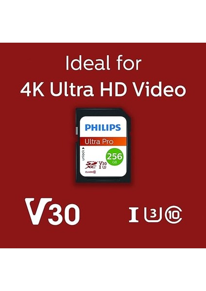 Ultra Pro 256GB Sdxc Uhs-I U3 V30 CLASS10 Hafıza Kartı modelleri