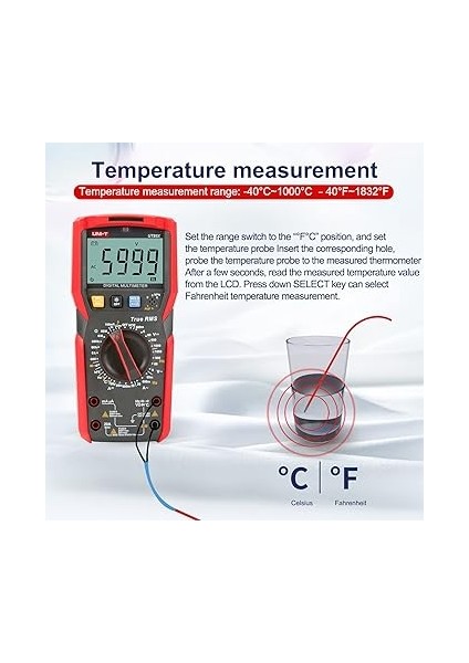Ut 89X Dijital Multimetre True Rms Ncv 1000V Ac/dc 20A Ac/dc fırsatları